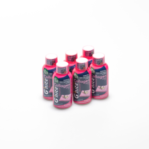 G'nite Beautie Collagen Shot จี’ไนท์ คอลลาเจน ช็อตพร้อมดื่ม กลิ่นสตรอว์เบอร์รี่และองุ่นเคียวโฮ  (1 แพ็ค 6 ขวด)